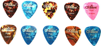 ALICE Alice Plectrums Standard Style Guitar Pick(Pack of 10)