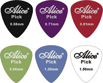 ALICE Smooth Nylon AP12E Guitar Pick(Pack of 6)