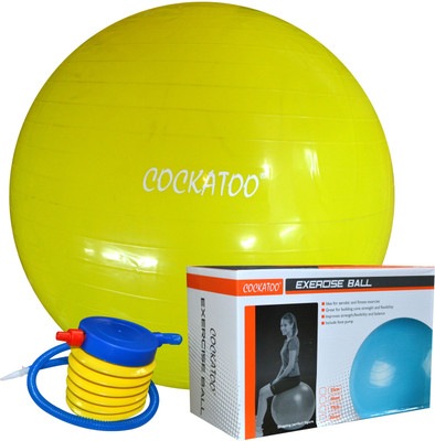 

COCKATOO Ball-85 Gym Ball(With Pump), White;yellow