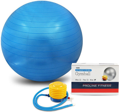 

Proline Fitness Anti Burst Gym Ball(With Pump), Blue