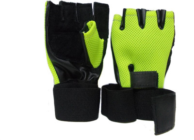 Manthan V 94 Gym Fitness Gloves Green Manthan Gym Gloves