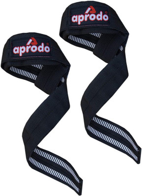 

APRODO Weight Lifting Strap Padded Non Flip Grip Wrist Support(Black