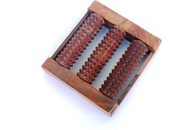 Woodpedlar Three Wheel Foot Massager With Accupunture