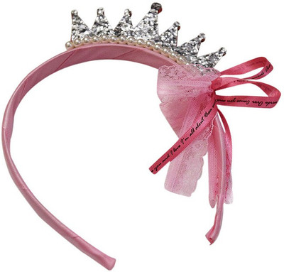 Pinkblueindia Smart Crown Princess for Kids Head Band(Silver)