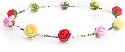 

Trinketbag Flowers In My Hair Colorful Tiara Head Band(Multicolor)