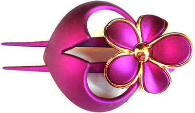 Achal Bun Clip Hair Clip(Purple)