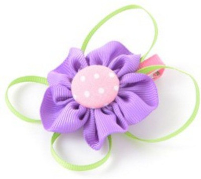 

Angel Closet Flower with Ribbons Hair Clip(Purple)