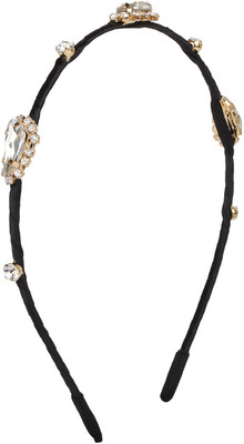 

Fayon Party Style Diva Golden Stones Hair Band(Gold)