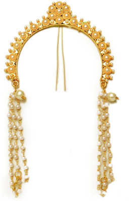 

Hayagi Pearl Hair Pin, Ambada, Brooch Bun Clip(White)
