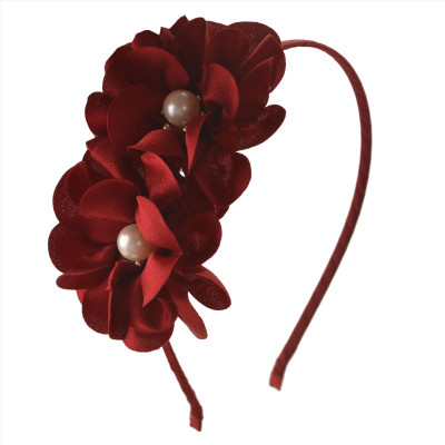 

Crayon Flakes Terry Rings Hair Band(Maroon)
