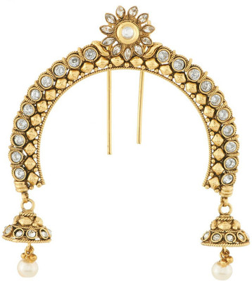 

Satyam Jewellery Nx Brooch Hair Pin(White)