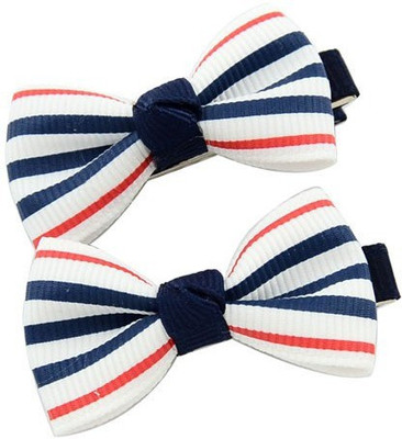 

Angel Closet Striped Bow Hair Clip(Multicolor)