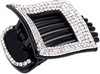 

Young & Forever Diamonte Side Hair Claw(Black, Silver)