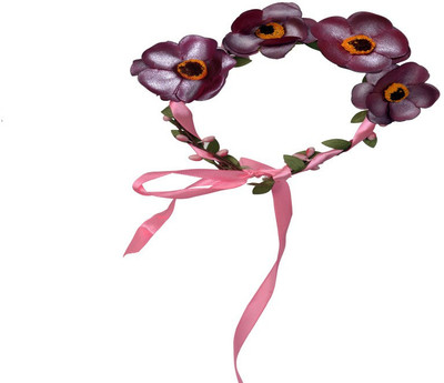 

Sagunya Floral Baby Tiara Head Band(Maroon)