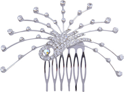 

Pink Rose Princess Charm Hair Clip(White)