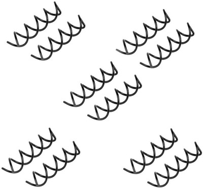 

SENECIO 10 Pcs Spiral Spin Screw Hair Pin(Black)