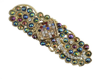 

Taj Pearl Designer Hair Clip(Gold)