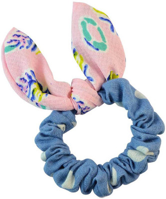

Sarah Polka Dot Blue Fabric Hair Rubber Band for Women Rubber Band(Blue)