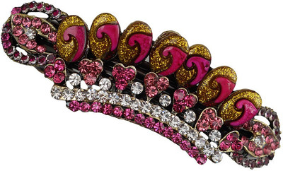 

Taj Pearl Designer Hair Clip(Yellow)