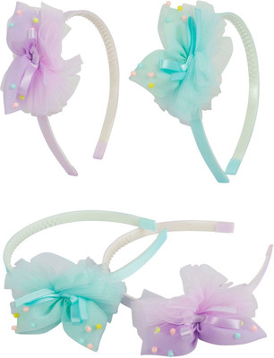 

Muchmore Baby Girl Knot Ribbon Hair Band Pack of 2 Hair Band(Multicolor)