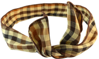 

Sarah Checks Head Band(Brown)