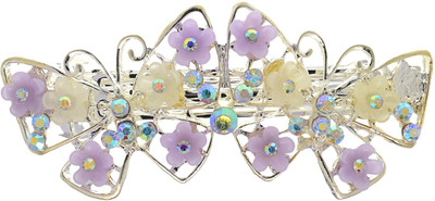 

The Ethnic Wears Ethnic yet modern Back Pin(White, Purple)