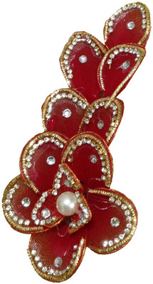 

GRACE FASHION VILLA Party flower Bun Clip(Red)
