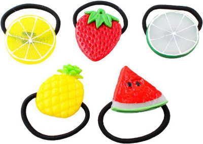 

One Personal Care Juicy Fruit Inspired Designer Scrunchies Hair Accessory Set, Rubber Band(Multicolor)