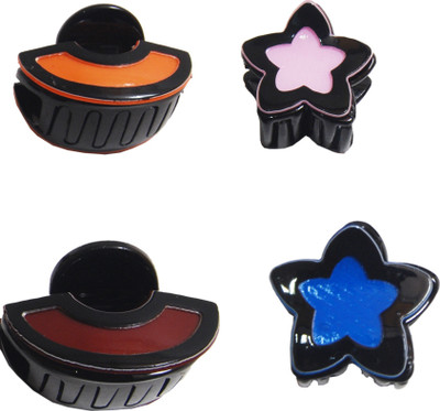 

FNB MULTICOLOR HAIR CLUTCHERS SET OF 4 Hair Claw(Multicolor)