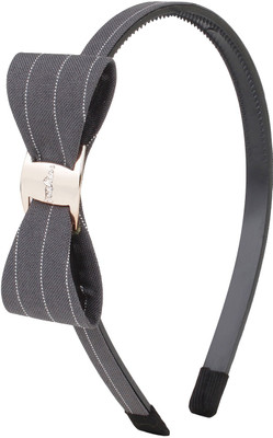 

Fayon Chic stylish Grey On White Lines Bow Hair Band(Grey)