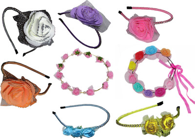 

Yashasvi Floral Style Hair band Hair Accessory Set(Multicolor)
