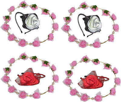 

Takspin Floral Style Hair band Hair Accessory Set(Multicolor)