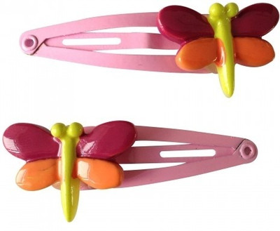 NeedyBee Butterfly Pack of Two Baby SnaP Hair Clip(Pink) Flipkart
