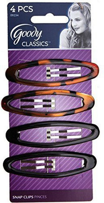 

Goody Products- A Newell Rubbermaid Company Goody Big Oval Epoxy Contour Clips Hair Clip(Multicolor)