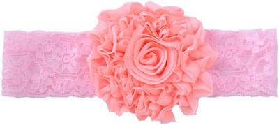 AkinosKIDS Flower petal Bow Baby Head Band(Pink)