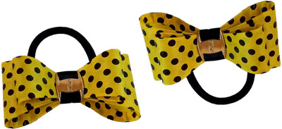 

Trendy Nuts Dotted Bow Rubber Band(Multicolor)