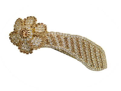 

Taj Pearl Designer Hair Clip(Gold)