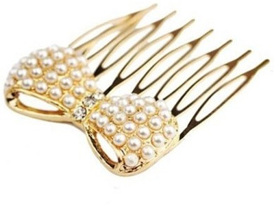 

Crunchy Fashion Bowknot Pearl Hair Pin(White)