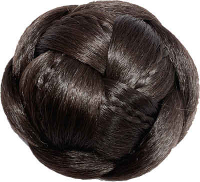 

Mansiyaorange Latest Korean Imported Trendy Exclusive Artificial Hair/Hair Extentions New Premium Collection Bun Clip(Black)