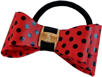 

Trendy Nuts Dotted Bow Rubber Band(Multicolor)