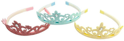 

Muchmore Charming Cindarella Look Tiara Crown Cute Hair Accessory For Girls Hair Band(Multicolor)