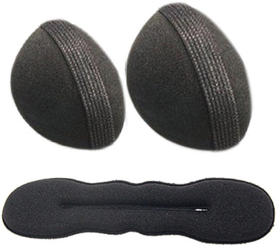 

Pankh 1 Donut Bun Belt and 2 Puff Bun Hair Accessory Set(Black)