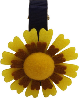 

Golden Peacock Sweet Yellow and Coffee Flower Shaped Hair Clip(Multicolor)