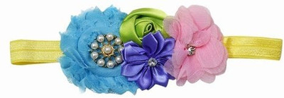

Pinkblueindia Big Flower with cute bow Head Band(Multicolor)