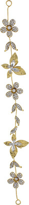 

Pink Rose Princess Charm Head Band(Gold, White)