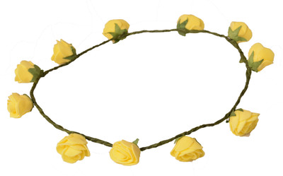 

Loops n knots Tiara Head Band(Yellow)