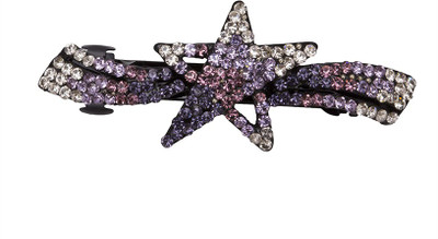 

Glitters Online Star Designer Purple Stone Hair Clip(Purple)
