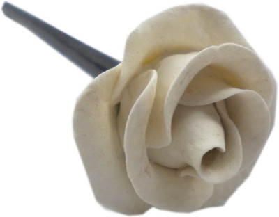 

Advance Hotline Hand made wooden Juda pin with procelain clay work Hair Pin(Multicolor)