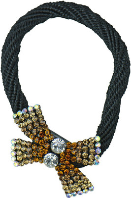 

Glitters Online Gold Colour American Diamond Hair Band(Multicolor)