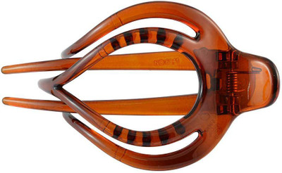 

Sarah Brown Plastic Clutcher for Women Hair Clip(Brown)